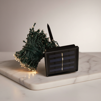 170 luces led solares 20 mts: Tu navidad llena de brillo.