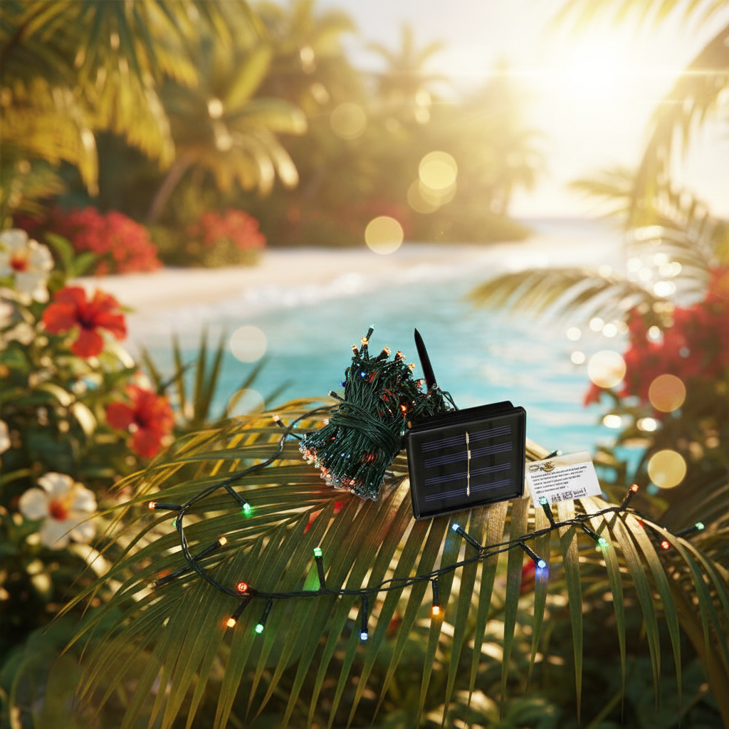 170 luces led solares 20 mts: Tu navidad llena de brillo.