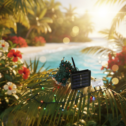 170 luces led solares 20 mts: Tu navidad llena de brillo.