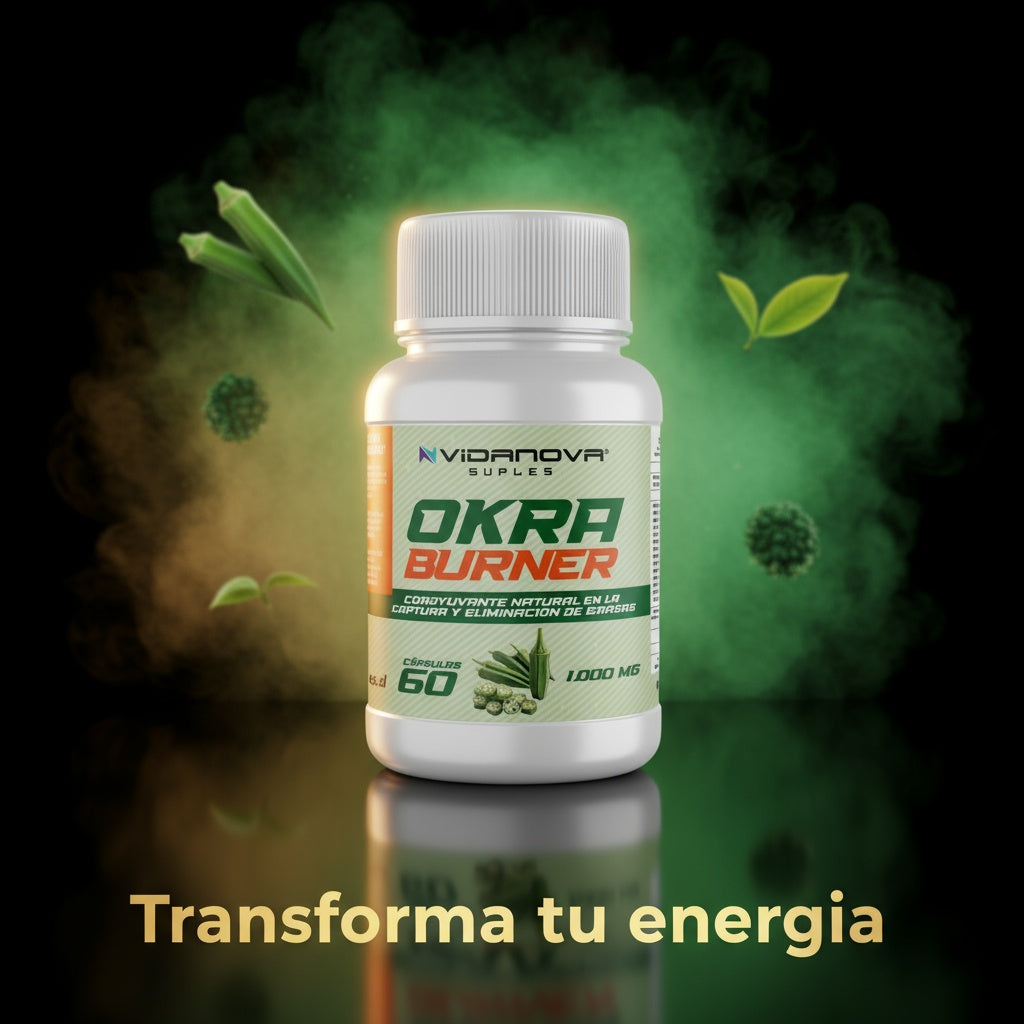 Okraburner-- Quemador natural de grasa 1000MG 60CAPS