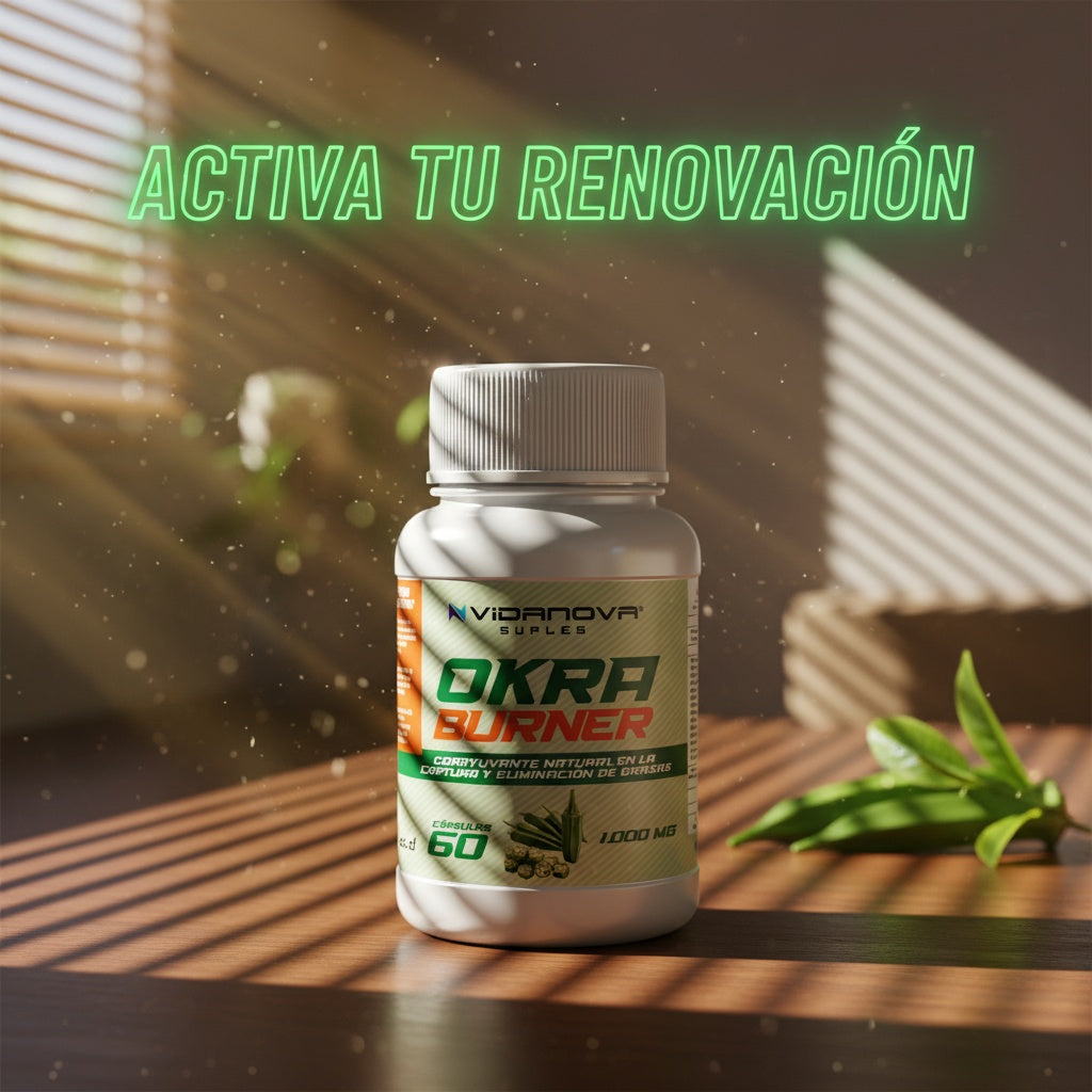 Okraburner-- Quemador natural de grasa 1000MG 60CAPS