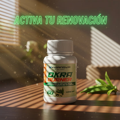 Okraburner-- Quemador natural de grasa 1000MG 60CAPS